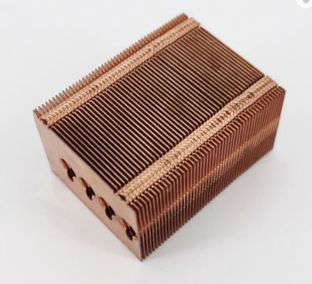 Buy Brushed Nickel Computer Heat Sink , Aluminum Copper CPU Heatsink at wholesale prices