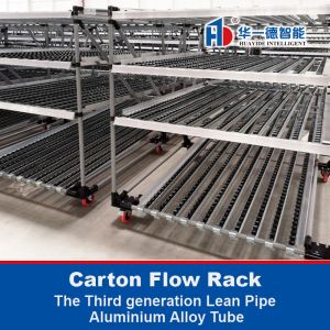 China Aluminum Alloy Lean Pipe Carton Flow Rack on sale