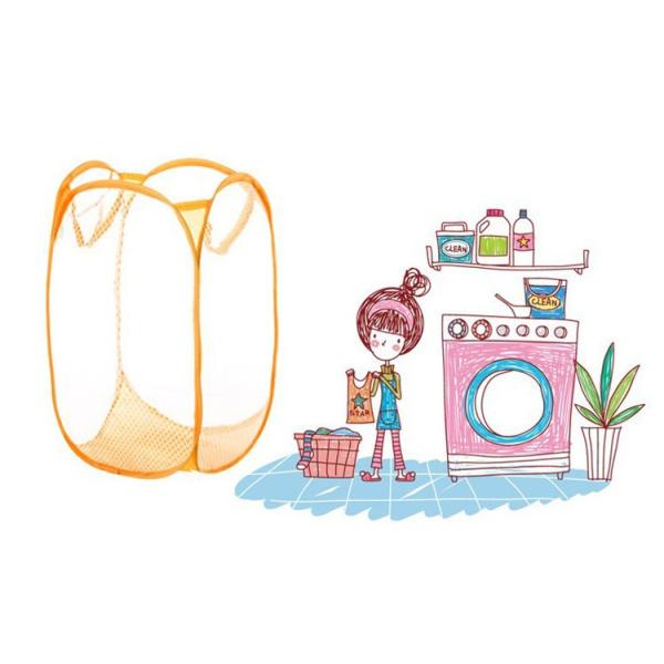 Dirty Clothes Light Nylon Mesh Pop Up Laundry Hamper Household