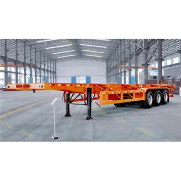2 / 3 Axle Skeletal Semi Trailer , 40 Ton 20ft 40ft Skeletal Trailer