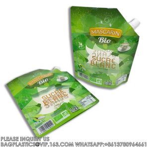 OEM Aluminum Foil Biodegradable 1.5L 3L 5L 10L Wine Drinking Stand Up With Valve