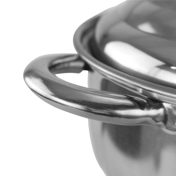 3pcs stainless steel cookware set 16cm 18cm 20cm pot for kitchen