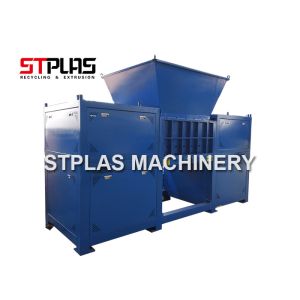 Double Shaft Industrial Plastic Shredder Machine For Plastic Bottle / Hard