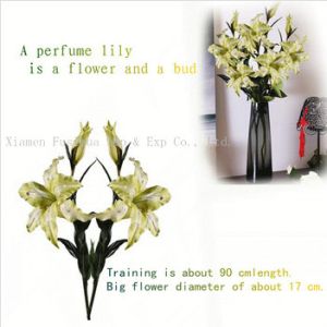 Artificial Garden Lily Spray