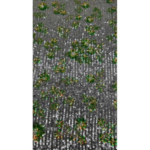 Buy Sequin Embroidered Fabric Elevate Your Designs With Elegance And Style at wholesale prices