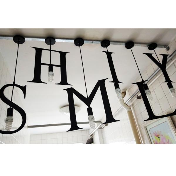 Nordic Pendant Lights Letter Light Decorative A to Z Alphabet Living Room Hotel Loft Pendant Lamp(WH-VP-184)