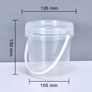 Custom Color 1L Plastic Bucket With Lid For Keeping and Preserving Black Pepper