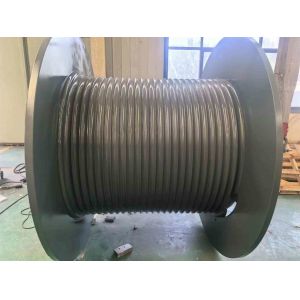 Customized Carbon Steel Hydraulic Winch Hoist Drum With Shaft 12mm Rope Diameter