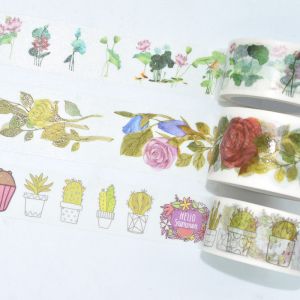 Kawaii Washi Tape Custom Printed Scrapbooking Patterned Masking Tape