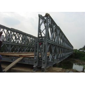 Quality 200ft Steel Structure Galvanized Bailey Suspension Bridge for sale