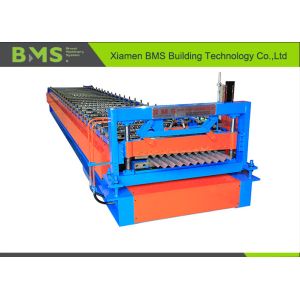 Thin Sheet Corrugated Roof Roll Forming Machine With Cr12MoV Cutting Tool