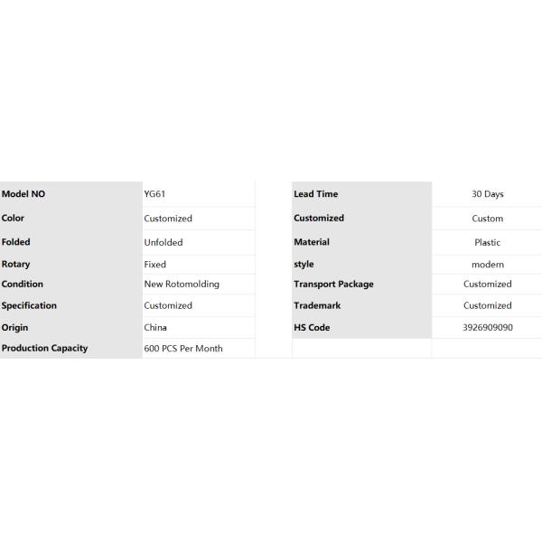 Customized Rotational Molds Chair Strong Chemical Resistance for Furniture Needs