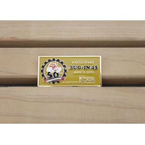 Hard Enamel Car Badges , Zinc Alloy Fridge Name Badge By Die Struck