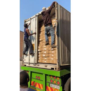 Factory Customize Orange Shelf with display board and logo