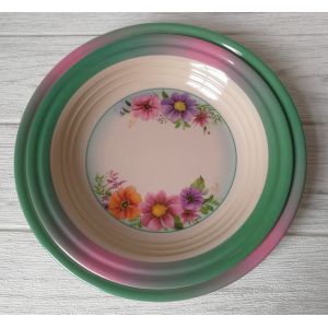 OEM ODM Round Melamine Soup Plate with Customized Logo Acceptable