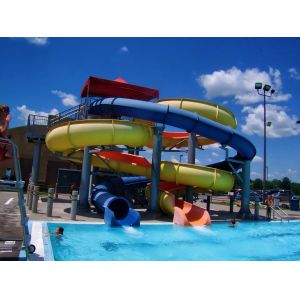 Quality Water Park Child Water Playground Summer Game Equipment Aqua Slide for sale