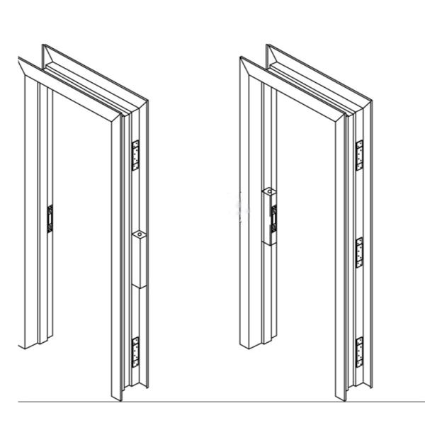 0.7mm-1.8mm Thickness Throat Adjustable Metal Knock Down Frames Door Frame Roll Forming Machine