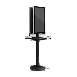 Black Commercial Phone Charging Station Double Sided Advertising Board Display