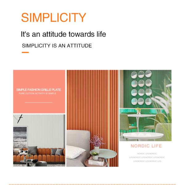 Customized Sizes Antimicrobial Decorative WPC Wood Panels 15mm