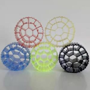MBBR Bio Balls PE MBBR Filter Media 19 Hole Numbers For Sewage Treatment