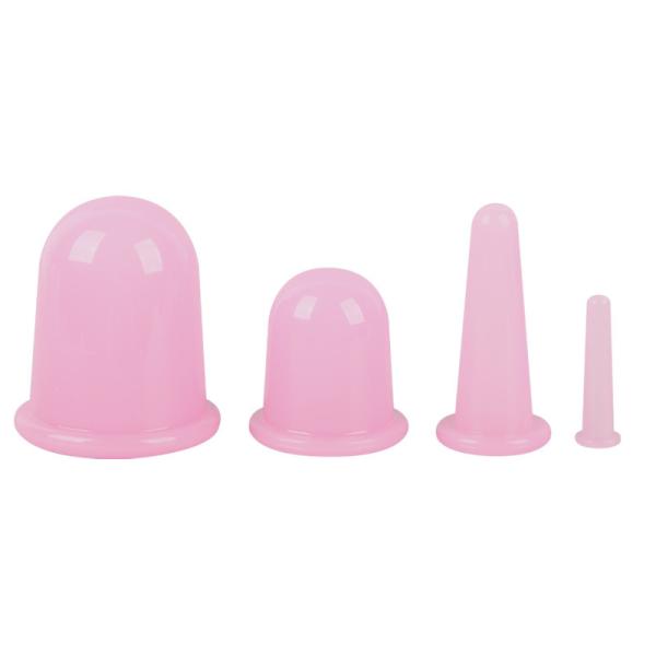 Buy Silicone Vacuum Acupuncture Cupping Cups Set Eco Friendly at wholesale prices