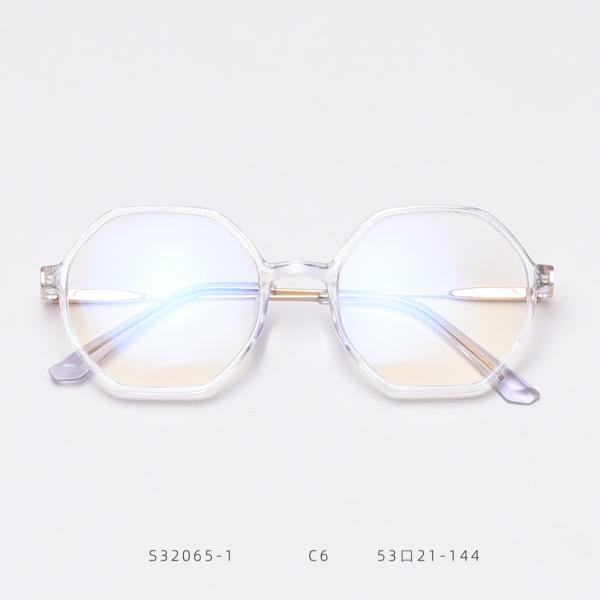 Retro Polygonal Anti Blue Light Glasses Men Women Fashion Optical Computer