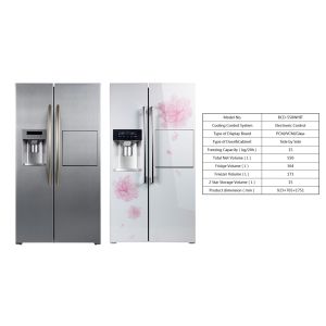 550L Stainless Steel Saving-energy Double Doors Side By Side Refrigerator With
