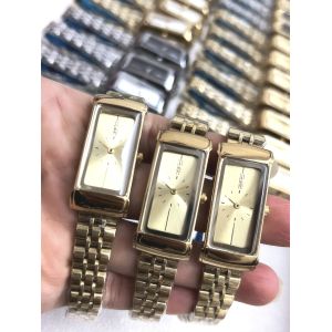 Fashion Men Silver Timepiece Stainless steel Strap Quartz Wristwatches