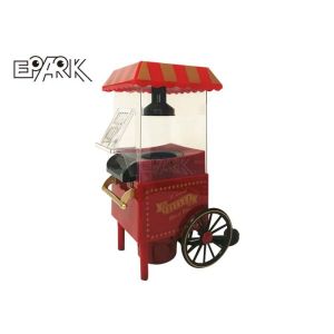 Car Shape Amusement Game Machines Hot Air Automatic Popcorn Popper With Cart