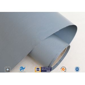 Quality 0.28mm Grey PVC Coated Fiberglass Clothing Plain Weave For Fireproof Tent for sale
