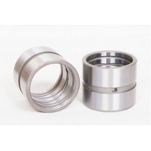 Steel Roller Bearings Steel Backed With GCr15 , Crossed Oil groove Round And