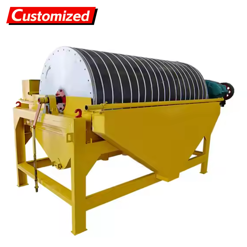 OEM Small Wet Magnetic Separator Strong Water Beneficiation Magnetic Iron