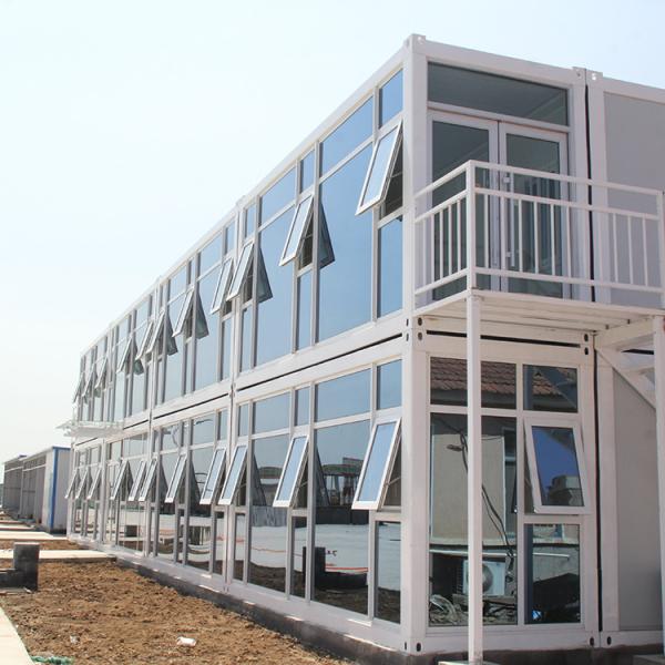 Buy Office Living on Construction Site Flat Pack Container House with Customized Color at wholesale prices
