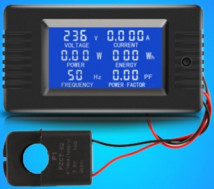 Buy LCD Display 100A Digital Ammeter Voltmeter Power With Split CT CE FCC at wholesale prices