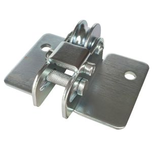 Q235 Steel Galvanized Hanging Door Roller Kit With Forge Centre Plate