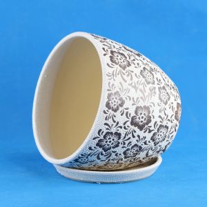 Customized Round Ceramic Pots Wide Selection Drainage Included