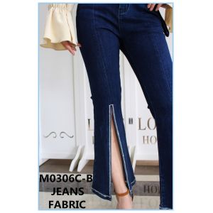 58 59" Width 9.8oz 99 Cotton 1 Elastane Indigo Dyed Denim Fabric Yarn