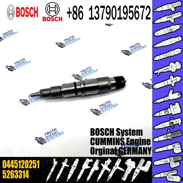 Buy diesel fuel injector nozzle 0445120251 factory supply common rail injector 0445120251 for Cummins Qsb 6.7 diesel engine at wholesale prices