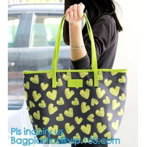 Portable Clothing Storage Shopping Bag Women Fashionable Travel PVC Beach Bag