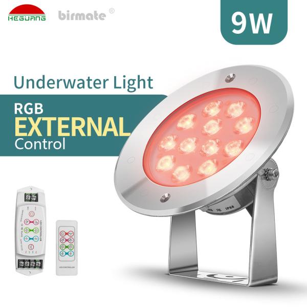 Stainless Steel Waterproof Led Pool Light Smart RGB Color 9W IP68 External