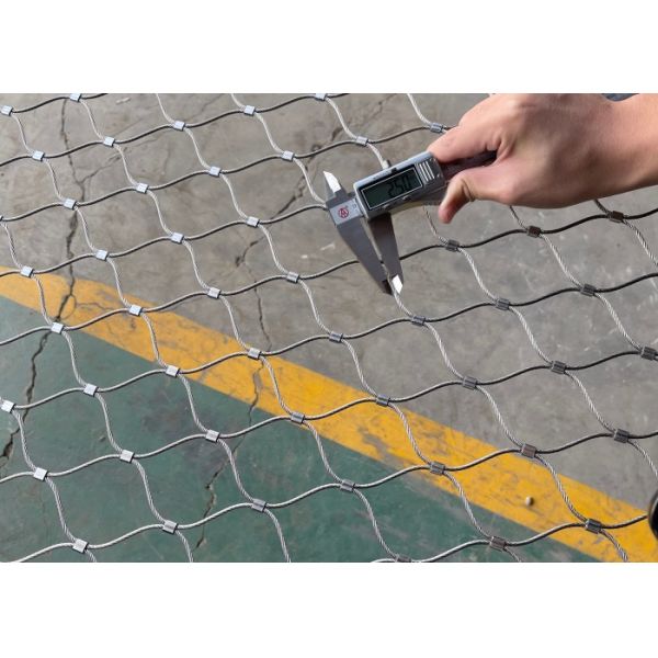 2.5mm Rope capability weight 200KG SS316 Ferruled Type Wire Rope Netting for safety use