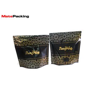 Foil Steam Proof Stand Up Plastic Pouches , Tobacco Pouch Bag With Zipper / Tear