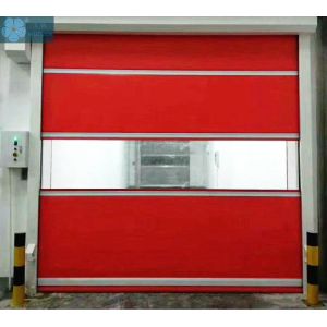 Automatic PVC Plastic High Speed Rolling Shutter Door for Warehouse with Clear