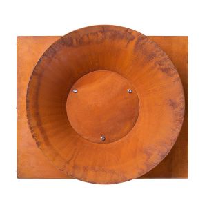 Quality Outdoor Garden Decor Round Corten Steel Fire Pit Wood Burning Rusty-Colored for sale