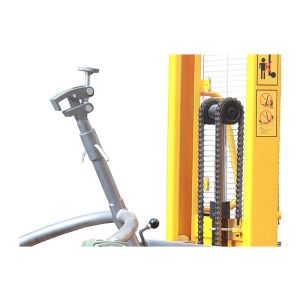 YL520 Semi Electric Hydraulic Drum Dumper With Maintenance Free Battery Loading