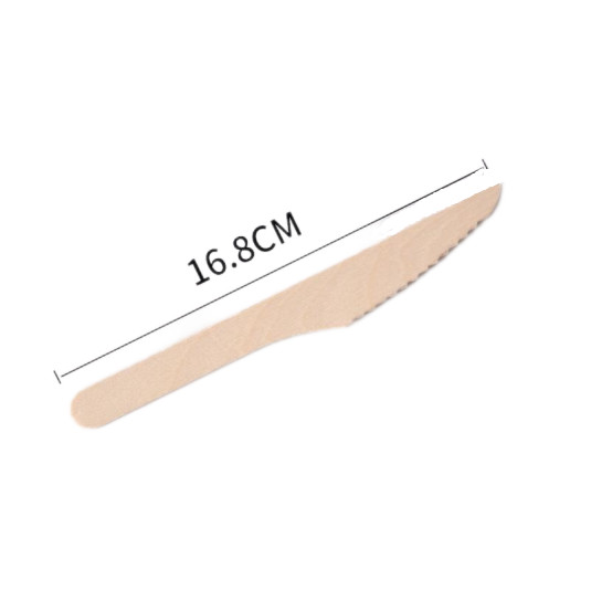 Buy Custom 16cm Disposable Wooden Utensils Biodegradable Cutlery  Knives at wholesale prices