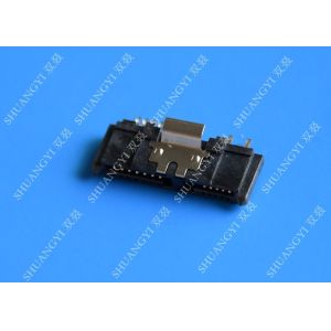 Female CrimpLocking Motherboard SATA Connectors Voltage 40V AC 13 Pin