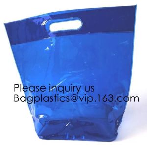 Small Clear PVC Waterproof Bag with Zipper Closure, Mini Portable Transparent