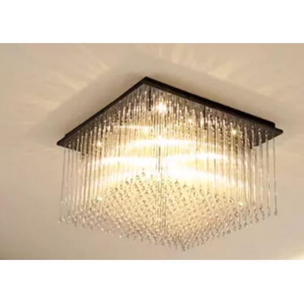 Buy Luxurious Led Downlight Ceiling Light Rectangular Modern Crystal Chandelier at wholesale prices