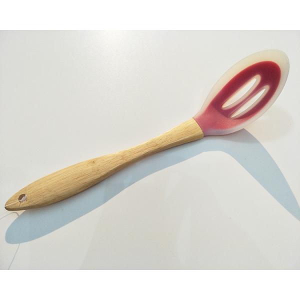 Food Grade Silicone with Slotted Turner/Flipper, Spoon, Spatula, Ladle, Pasta Server, Strainer
